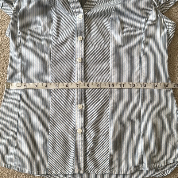 Express design studio striped button top - Picture 6 of 7
